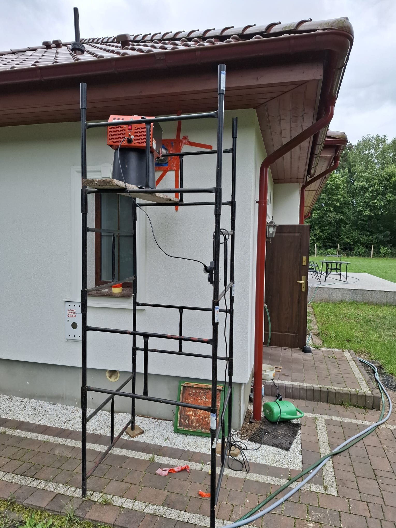 Prace przy systemie rekuperacji